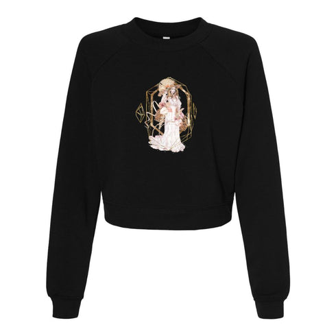 BELLA CANVAS WOMEN'S CROPPED FLEECE PULLOVER 7505